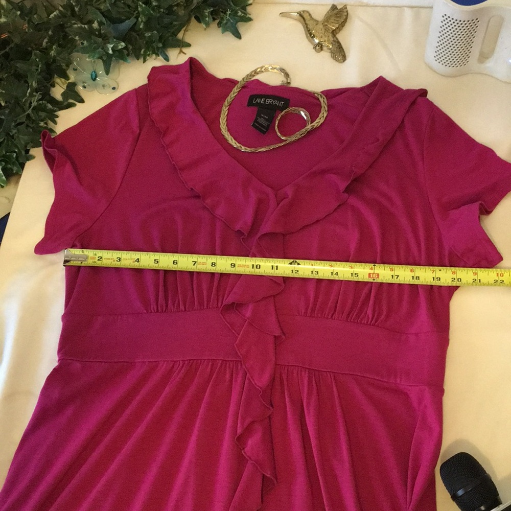 Lane Bryant Fuchsia Ruffles Dress - Picture 8 of 8